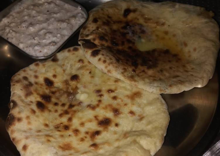Recipe of Quick Potato onion kulcha or naan