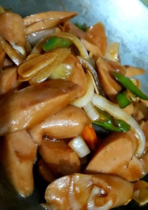 Foto resep Tumis Sosis Teriyaki #sarapanku #cookpadcommunity_cilacap