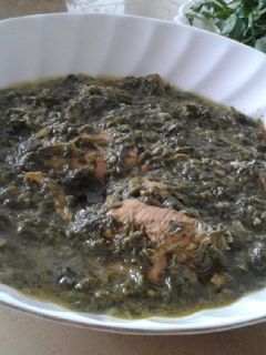عکسی از دستور خورشت اسفناج