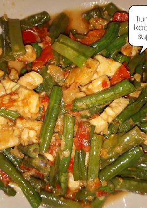 Foto resep Tumis nyemek kacang tempe super pedas