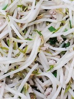 黑胡椒肉末炒豆芽菜 的食譜成品照片