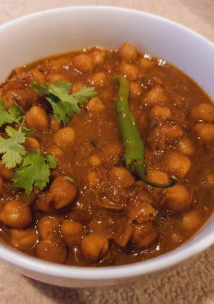 A picture of Chana Masala 🥰🍲🏡.