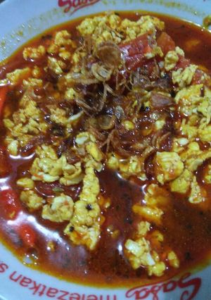 Foto resep Orak arik telur kuah merah DEBM