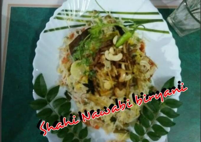 Shahi Nawabi pure veg. biryani recipe main photo