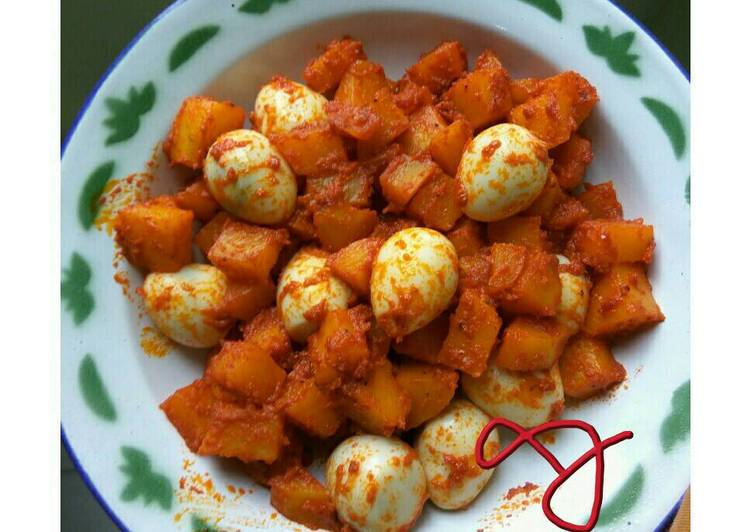 Cara Gampang Membuat Balado Kentang Telur Puyuh, Lezat Sekali