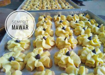 Resep Unik Kue Semprit Mawar 🌹 Paling Enak