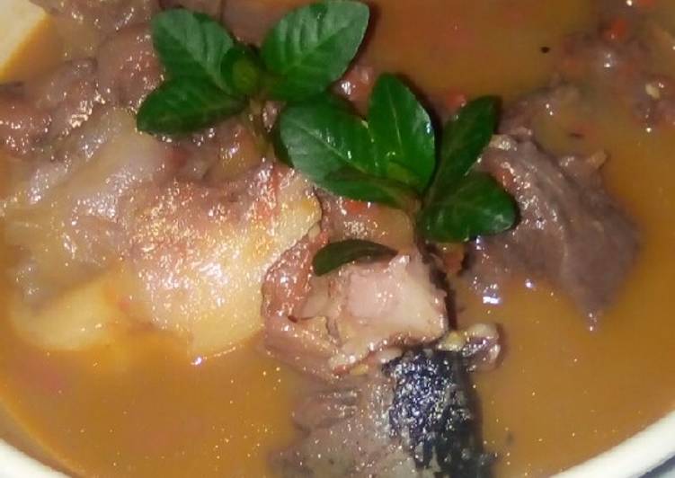 How to Make Homemade Cow head peppersoup