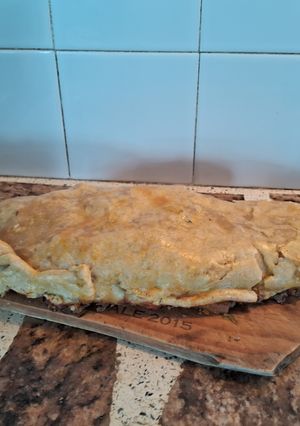Una foto de Pan de carne con masa de hojaldre