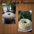 Bolu pandan lembut mengembang