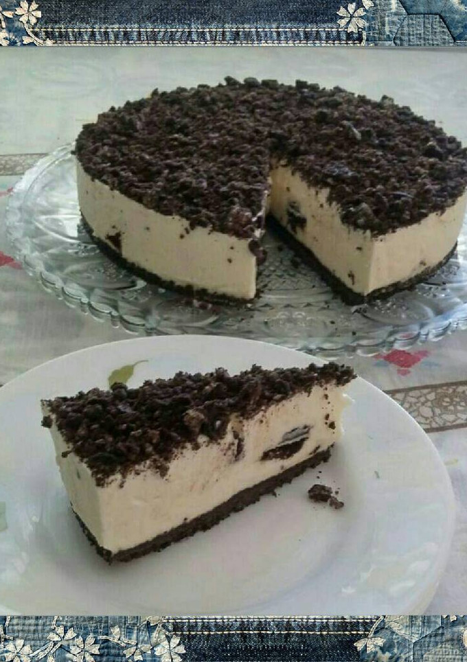 Una foto de Tarta de queso oreo