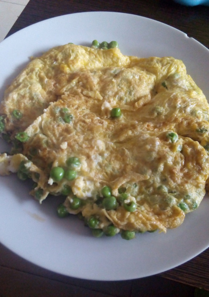 Una foto de Tortilla de guisantes