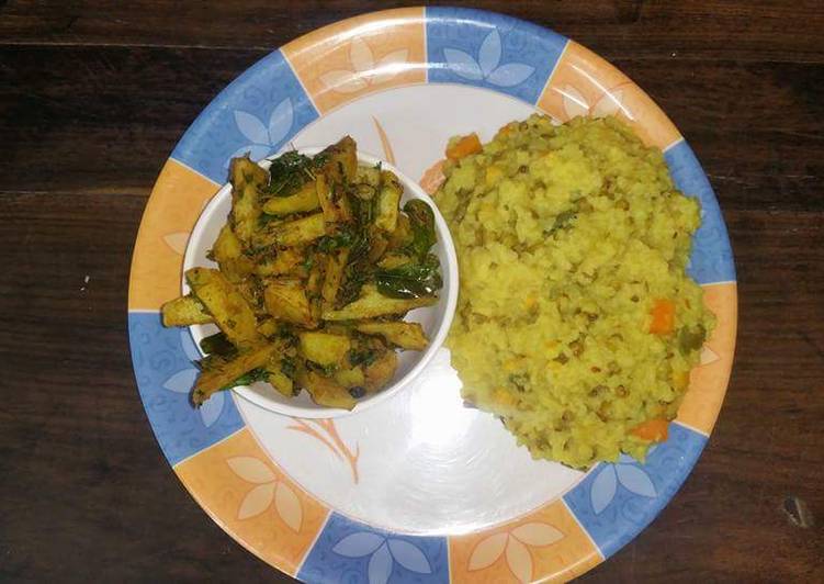 Paanch ratna ki khichidi with methi aloo