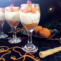 A picture of Motichoor mousse.