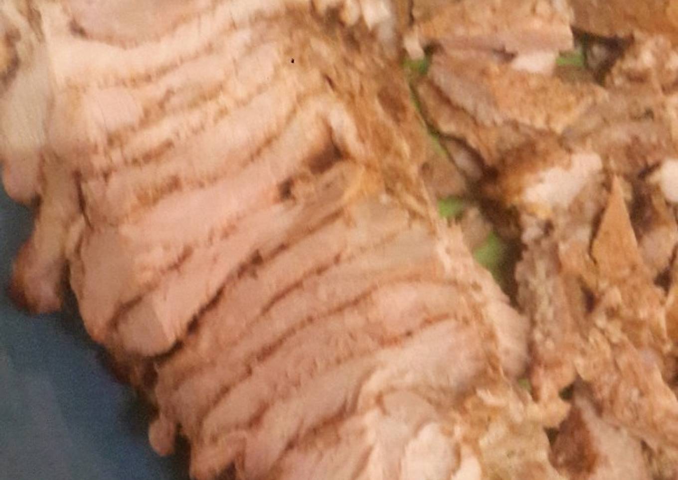 Shawarma de cerdo en horno com煤n馃悥