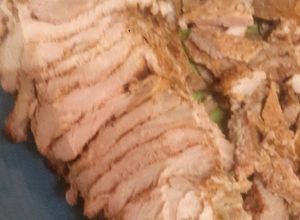 Una foto de Shawarma de cerdo en horno común🐖