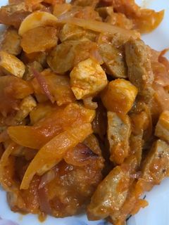 Foto resep Udang tahu bakso asam manis