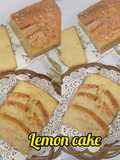 Lemon cake with glaze lemon