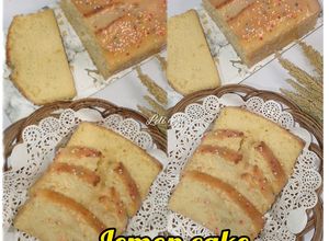 Foto resep Lemon cake with glaze lemon