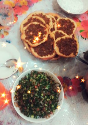 صورة لوصفة لحمة بعجين