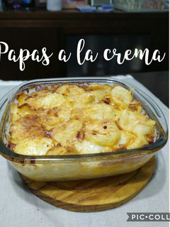 Una foto de Papas a la crema
