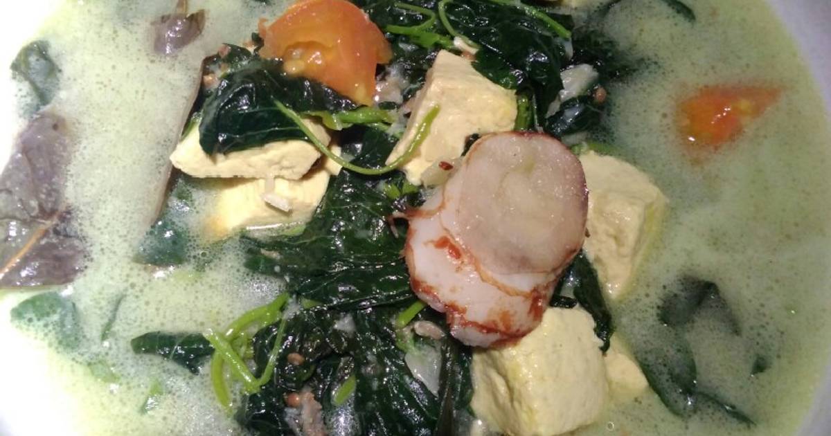  Resep  Bobor bayam ori  dan sedapnya terasi bangka oleh 