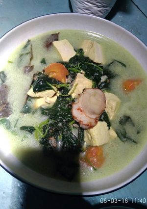 Foto resep Bobor bayam ori dan sedapnya terasi bangka