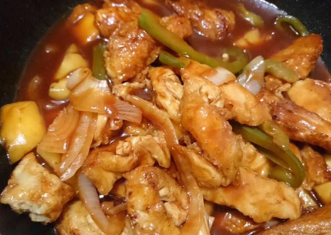 Resep Sweet and sour chicken Anti Gagal