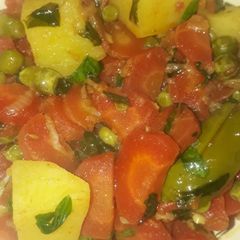 A picture of Colorful mix sabzi.