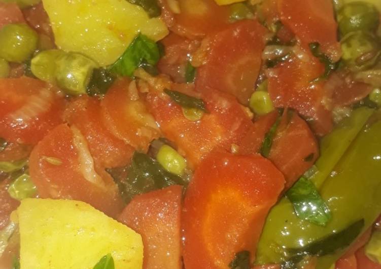 Recipe of Homemade Colorful mix sabzi