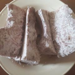 A picture of Boiled Arrowroots - Nduma.