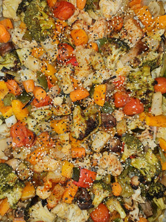 Una foto de Verduras variadas al horno