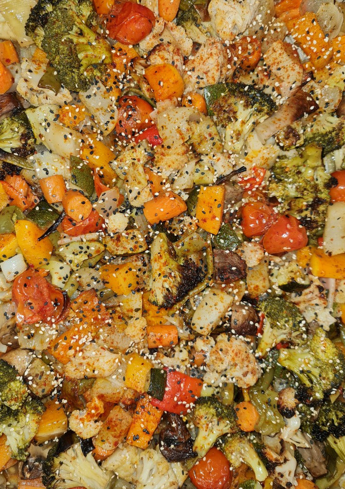 Una foto de Verduras variadas al horno