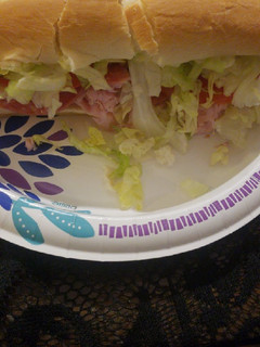 A picture of Homemade subs.
