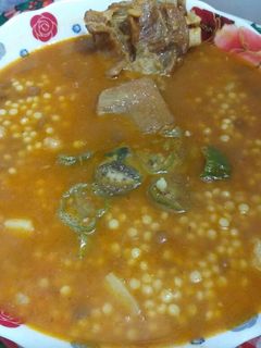 صورة لوصفة عيش بالخليع 🥘