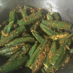 A picture of Bharwa Bhindi.