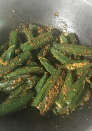 A picture of Bharwa Bhindi.