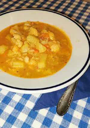 Karfiolleves recept fotója