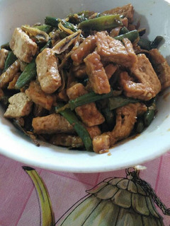 Foto resep Tumis kacang panjang tempe tahu teri
