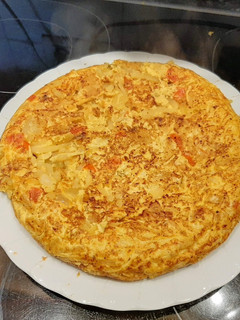 Una foto de Tortilla española ¿sin aceite?