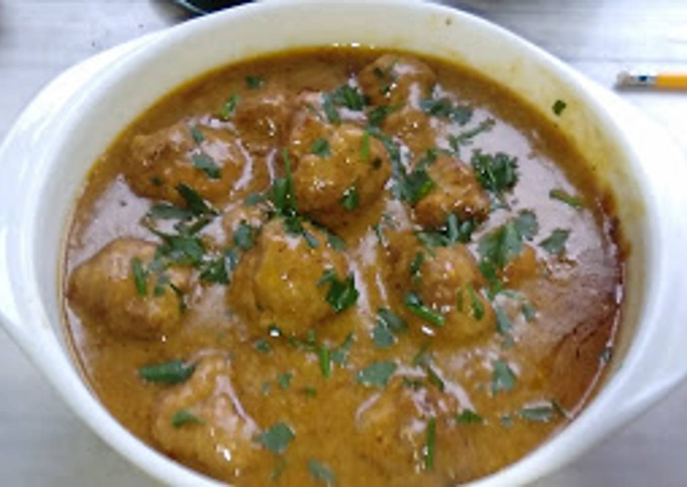 Albóndigas al curry