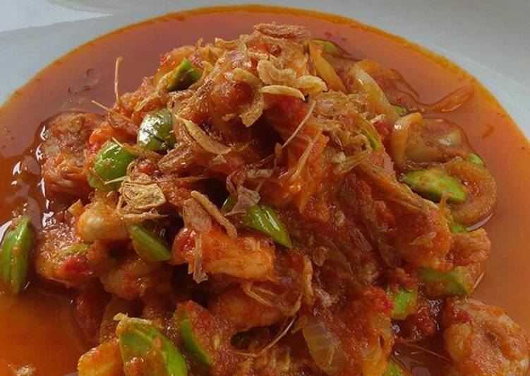 Langkah Mudah untuk Membuat Balado udang pete (no msg), Lezat