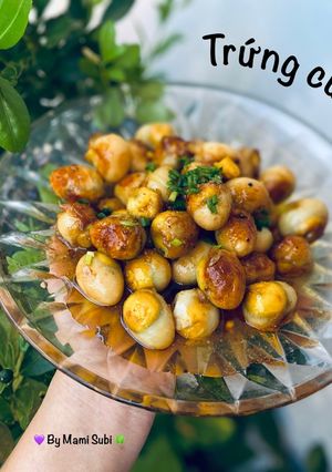 Hình của món Trứng cút rim nước mắm.