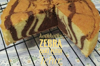 Cara Gampang Membuat Zebra Cake Putih Telur Bunda Pasti Bisa