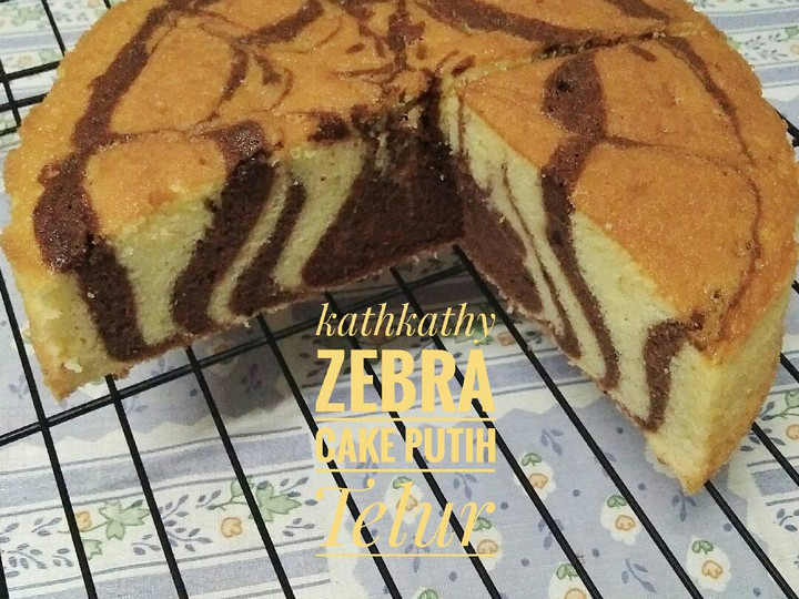 Cara Gampang Membuat Zebra Cake Putih Telur Bunda Pasti Bisa