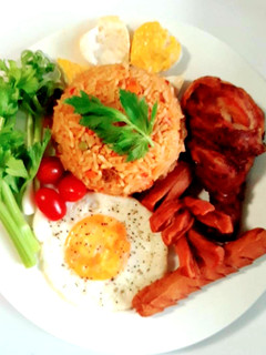 รูปของ ข้าวผัดอเมริกัน Thai Food Khao Pad American (Thailand American Fried Rice)