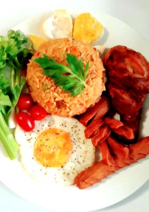 รูปของ ข้าวผัดอเมริกัน Thai Food Khao Pad American (Thailand American Fried Rice)