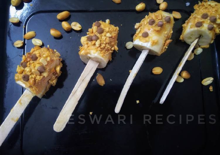 Peanut Banana Pops