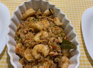 Una foto de Arroz con mariscos