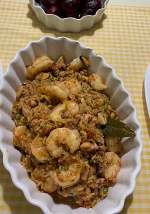 Una foto de Arroz con mariscos