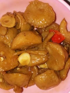 Foto resep Bakso jamur kecap saos pedas